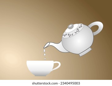 Pour milk from jar in to a cup 