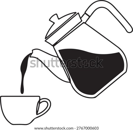 Pour Over Coffee Brewing Icon
