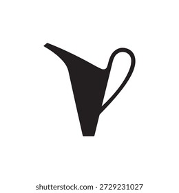 Arte vectorial de la silueta de Pourer sobre fondo blanco