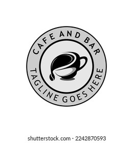Poliertasse Logo-Design-Emblem