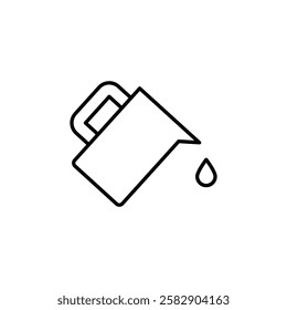 Pouring icon Flat fill set collection