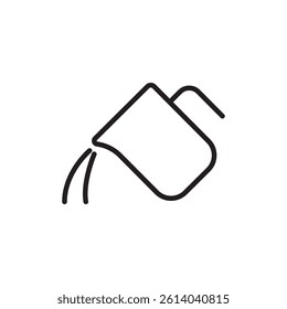 Pouring icon line art vector