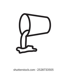 Pouring icon Outline vector for web ui