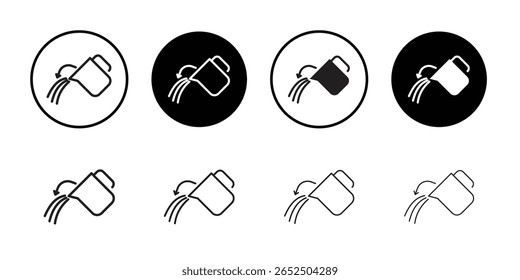 Pouring icon simple outline vector sign