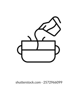 Pouring icon simple vector symbol