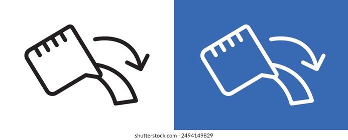Pouring logo sign set vector outline