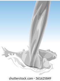 pouring milk illustration