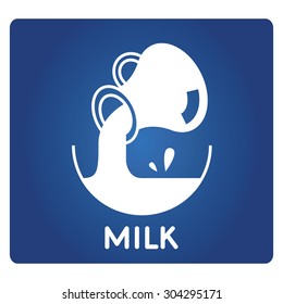pouring milk from a jug