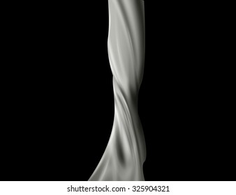 pouring milk splash isolated on black background. Vector
