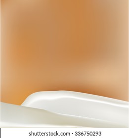 Pouring milk splash isolated on white background. Cows, sheeps, goats, soya, rice, oat, coconut milk splash pour. Vector illustration. Texture created with mesh tool.  For your design and business.