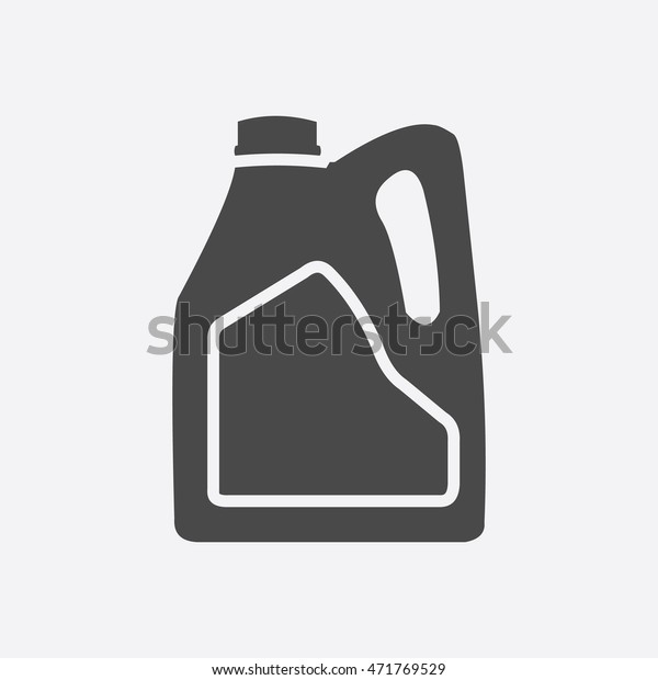 Pouring\
Motor Oil icon black. Single car repair\
symbol.