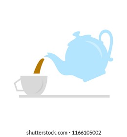 Pouring Tea Party, Party Icon - Teapot, Afternoon Tea Party - Drink Hot Coffee Or Tea