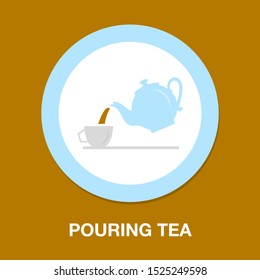 Pouring Tea Party, Party Icon - Teapot, Afternoon Tea Party - Drink Hot Coffee Or Tea