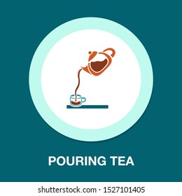 Pouring Tea Party, Party Icon - Teapot, Afternoon Tea Party - Drink Hot Coffee Or Tea