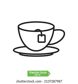 pouring tea party icon. pouring tea party icon vector illustration