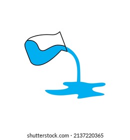 pouring water vector, suitable for icon, symbol, or element design 