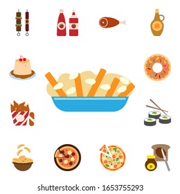 Poutine, food icon. International Food icons universal set for web and mobile