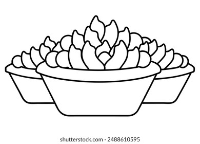 Poutine line art minimalistic design print