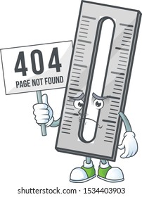 Pouting with 404 board a ruler for the measuring instruments.