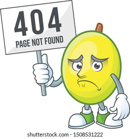 Pouting with bring board gomortega fruit cartoon character mascot shape