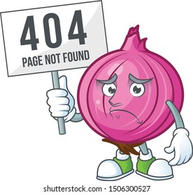 Pouting with bring board red onion cartoon for recipe food