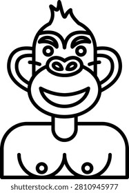 Pouting Icon vector Art Design Illustration