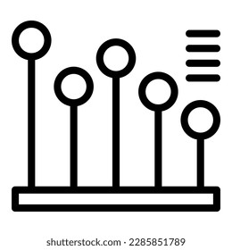 Poverty chart icon outline vector. Poor people. Money person