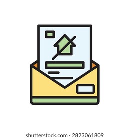 Poverty Foreclosure Icon Vector Illustration