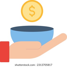 Poverty icon vector image. Suitable for mobile application web application and print media.