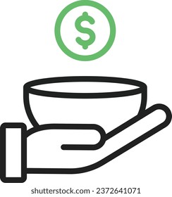 Poverty icon vector image. Suitable for mobile application web application and print media.