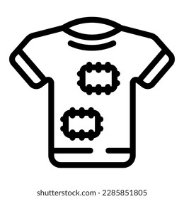 Poverty shirt icon outline vector. Poor man. Famine beggar