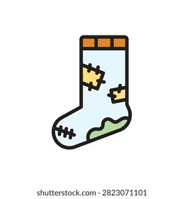 Poverty Sock Icon Vector Illustration