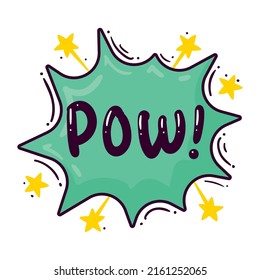 Pow Comic Expression Word Icon