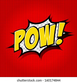 Pow! - Comic Speech Bubble, Cartoon 