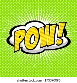 Pow! - Comic Speech Bubble, Cartoon 