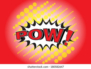 Pow! - Comic Speech Bubble, Cartoon 