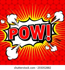 Pow! - Comic Speech Bubble, Cartoon 
