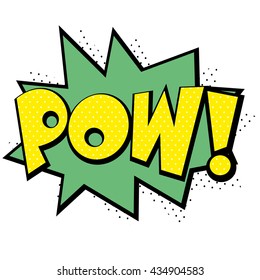 pow! - Comic Speech Bubble, Cartoon