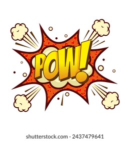 pow comic speech bubble text expression background