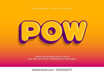 Mostrar plantilla de efecto de texto editable