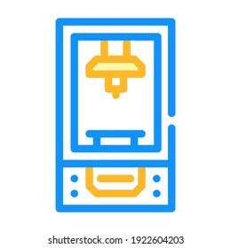powder for 3d printer color icon vector. powder for 3d printer sign. isolated symbol illustration