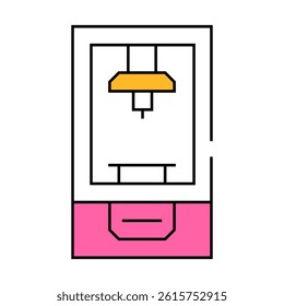 powder for 3d printer line icon vector. powder for 3d printer sign. isolated symbol illustration