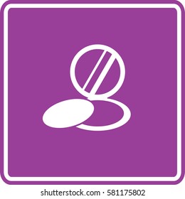 registro de maquillaje de base de polvo