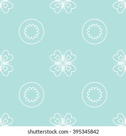 Powder Blue Seamless pattern. Seamless floral pattern.