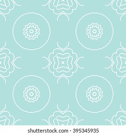 Powder Blue Seamless pattern. Seamless floral pattern.