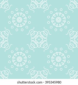 Powder Blue Seamless pattern. Seamless floral pattern.