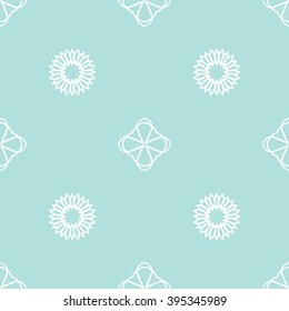 Powder Blue Seamless pattern. Seamless floral pattern.