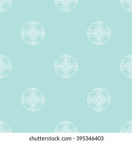  Powder Blue Seamless pattern. Seamless floral pattern.