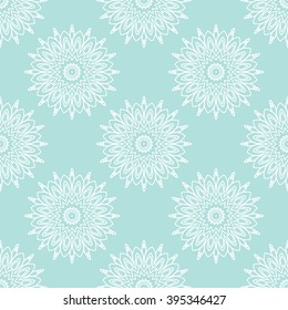 Powder Blue Seamless pattern. Seamless floral pattern.