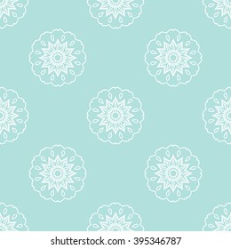 Powder Blue Seamless pattern. Seamless floral pattern.